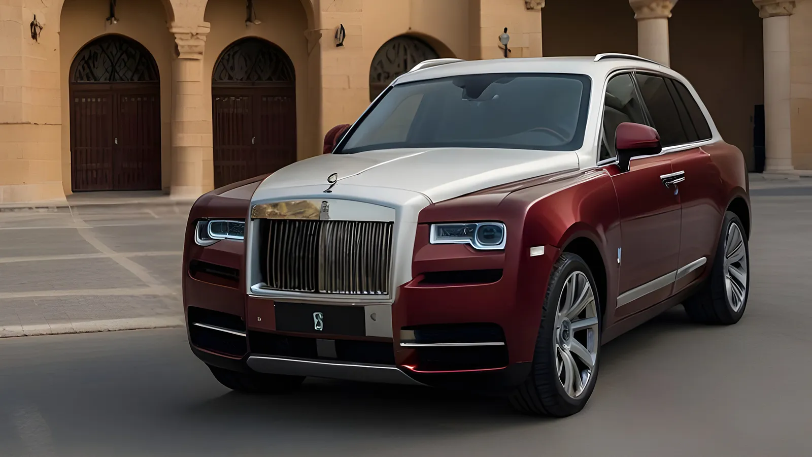 Rolls Royce Dawn White & Red