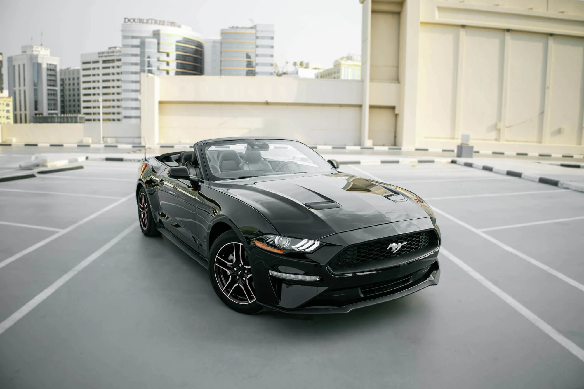 Black Mustang Convertible V4 Eco Boost Black